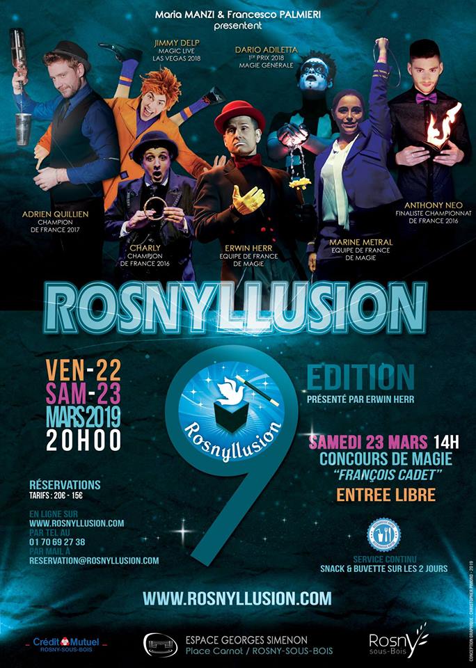 Affiche Du gala de Magie de Rosny Illusion 